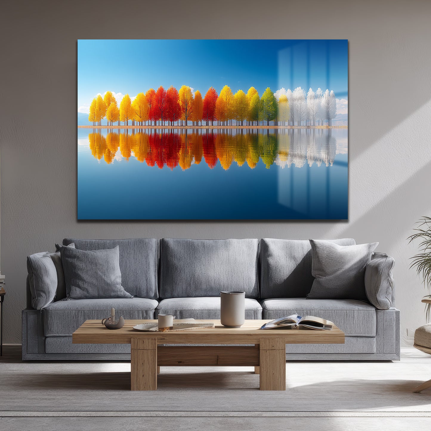 DEKORATİF YATAY CAM TABLO - TT3201