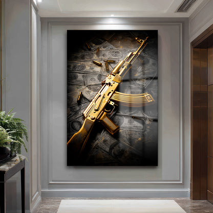 DEKORATİF DİKEY CAM TABLO - TT3374