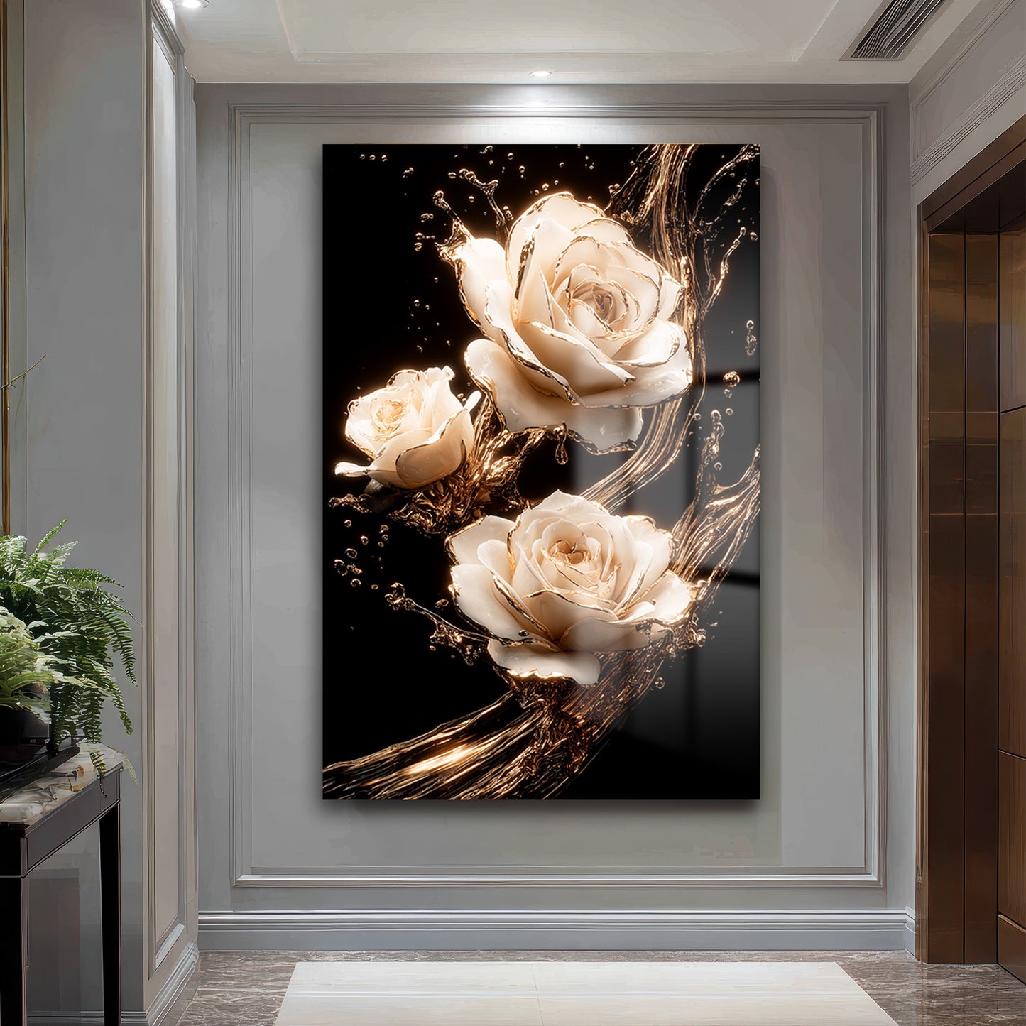 DEKORATİF DİKEY CAM TABLO - TT3375