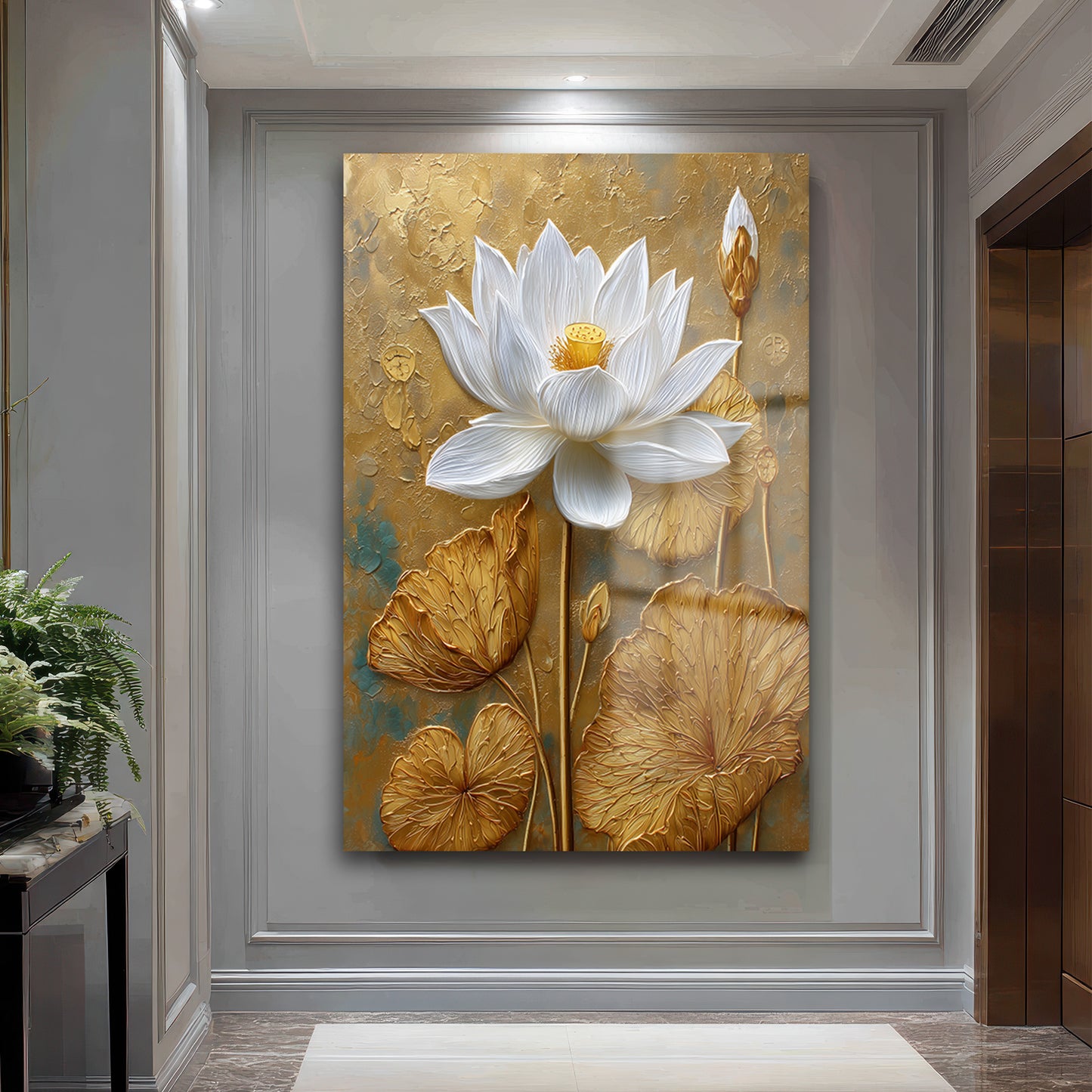 DEKORATİF DİKEY CAM TABLO - TT3445