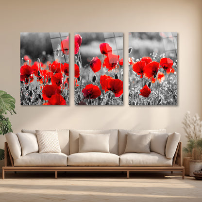 ÜÇLÜ DİKEY CAM TABLO SETİ - TT4072