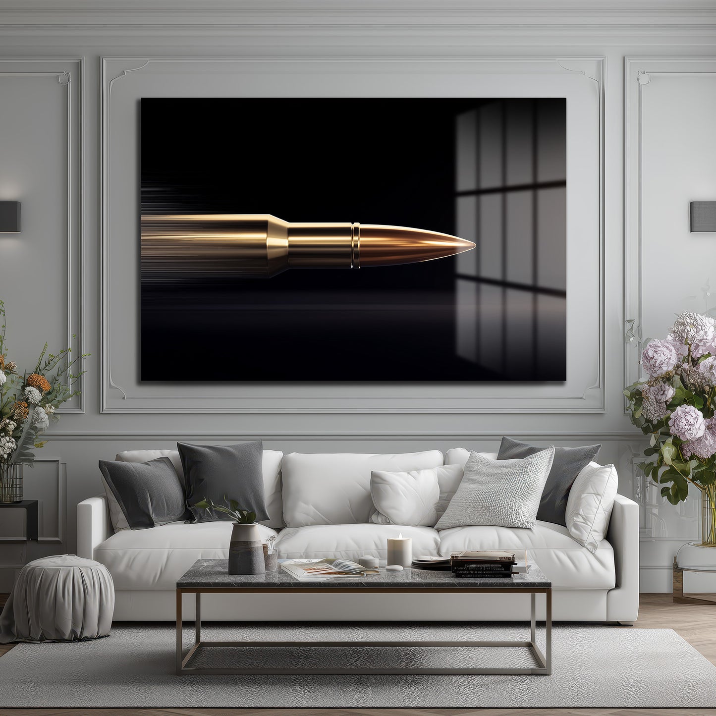 DEKORATİF YATAY CAM TABLO - TT3186