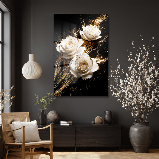 DEKORATİF DİKEY CAM TABLO - TT3377