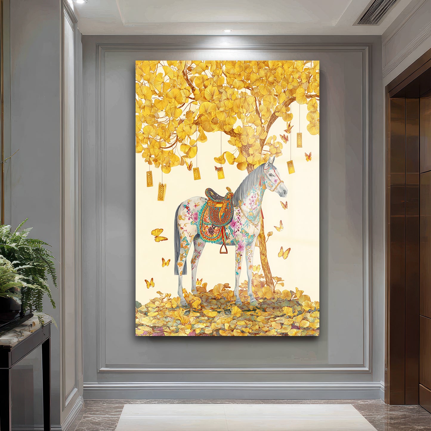 DEKORATİF DİKEY CAM TABLO - TT3379