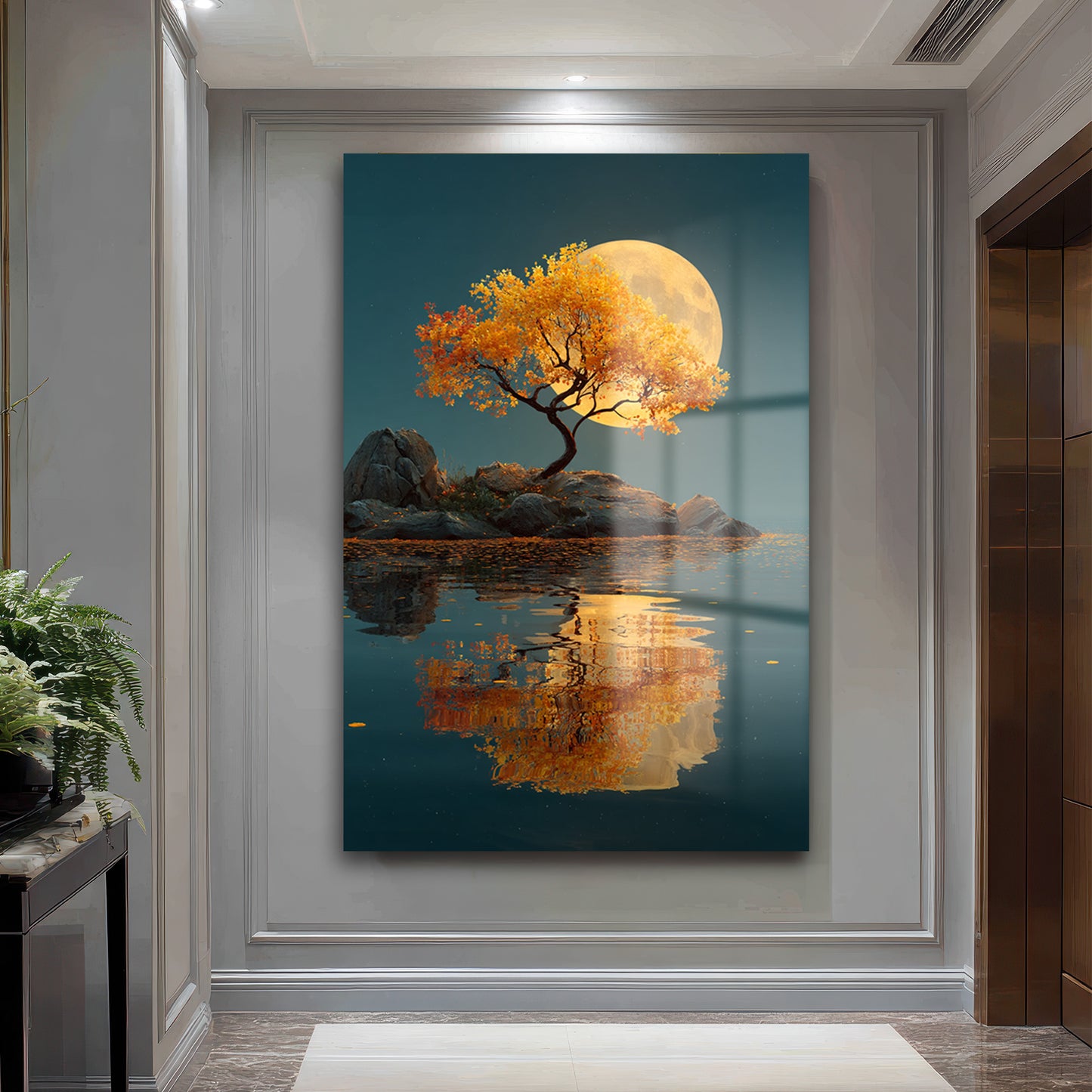 DEKORATİF DİKEY CAM TABLO - TT3380