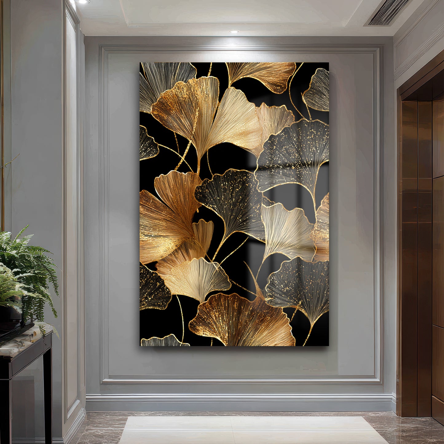 DEKORATİF DİKEY CAM TABLO - TT3449