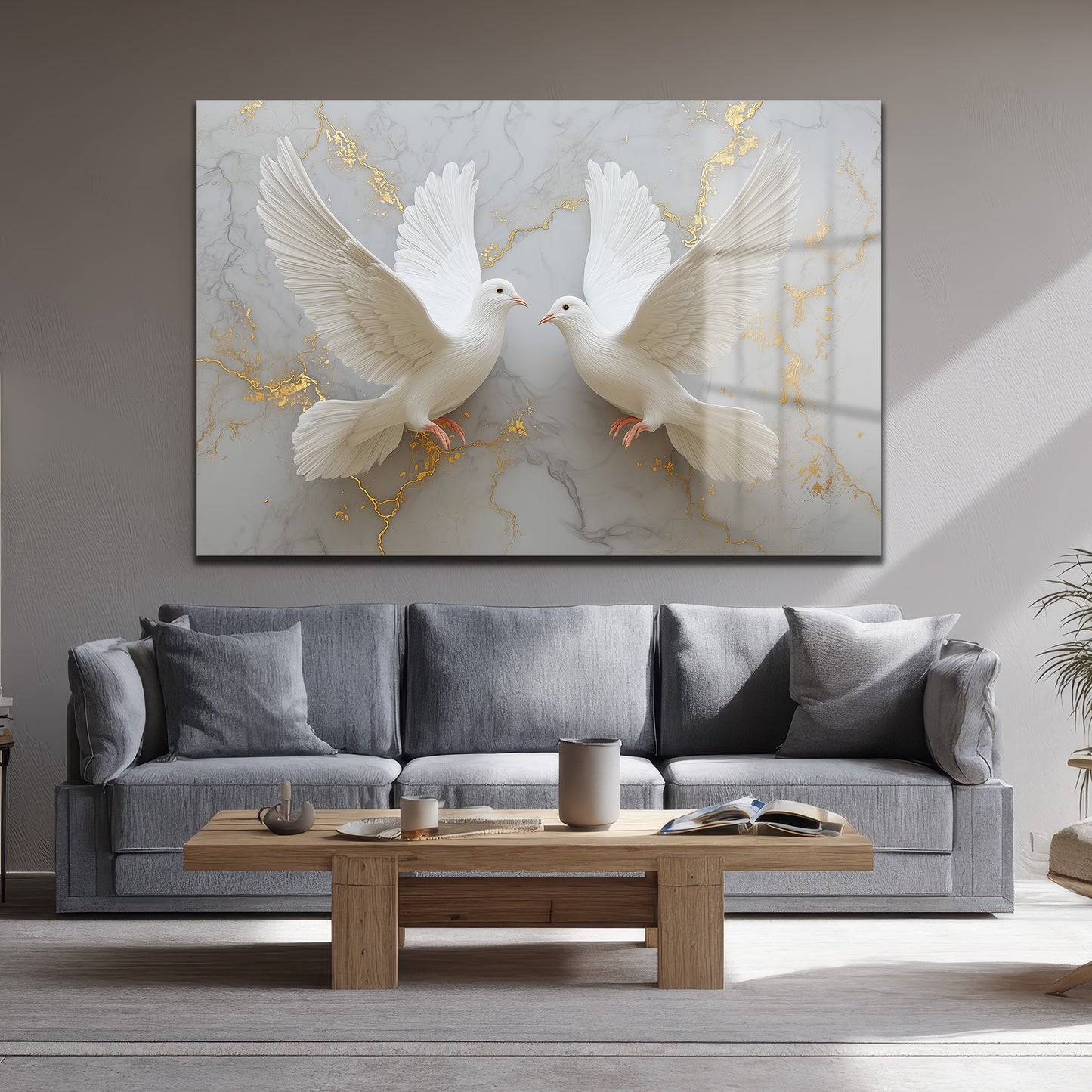 DEKORATİF YATAY CAM TABLO - TT3208