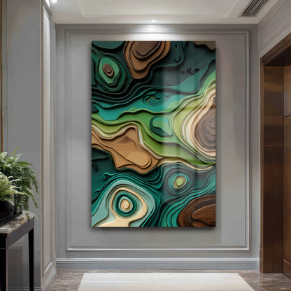 DEKORATİF DİKEY CAM TABLO - TT3381