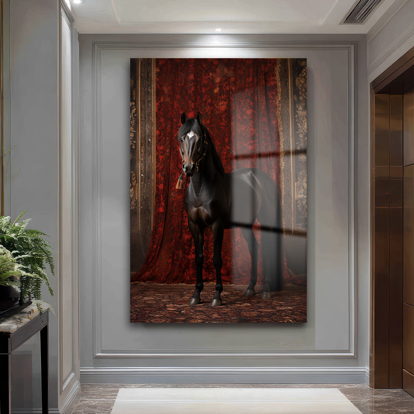 DEKORATİF DİKEY CAM TABLO - TT3382