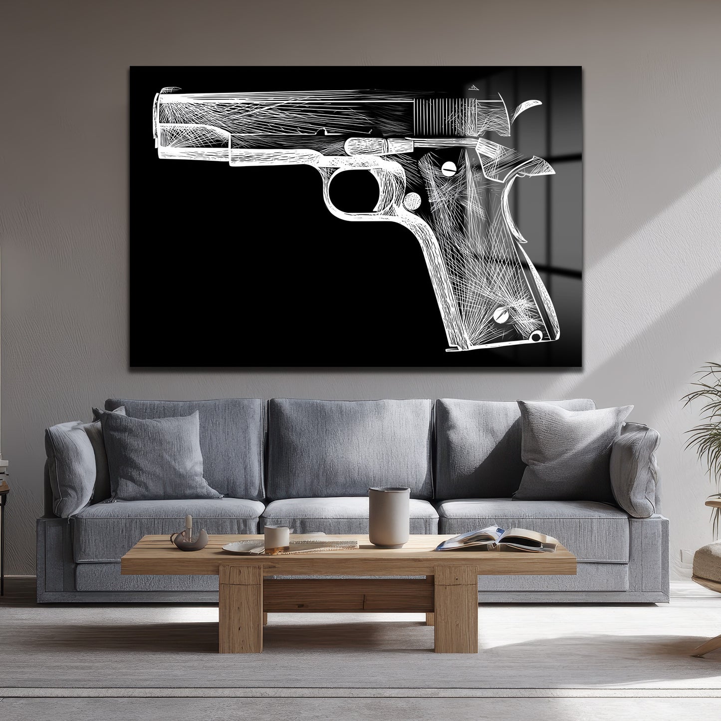 DEKORATİF YATAY CAM TABLO - TT3210