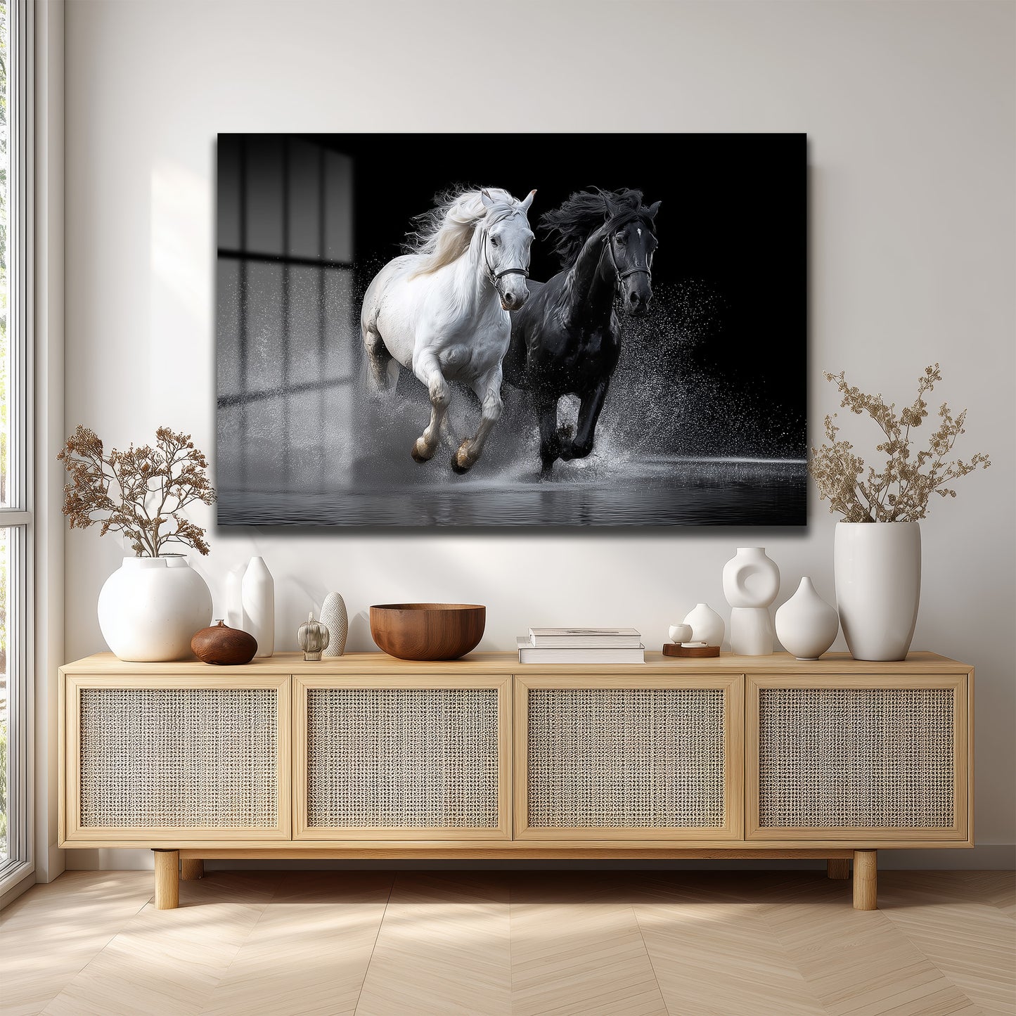 DEKORATİF YATAY CAM TABLO - TT3159