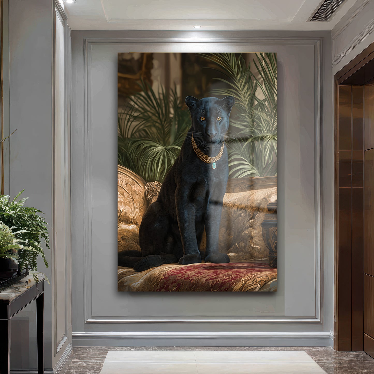 DEKORATİF DİKEY CAM TABLO - TT3384