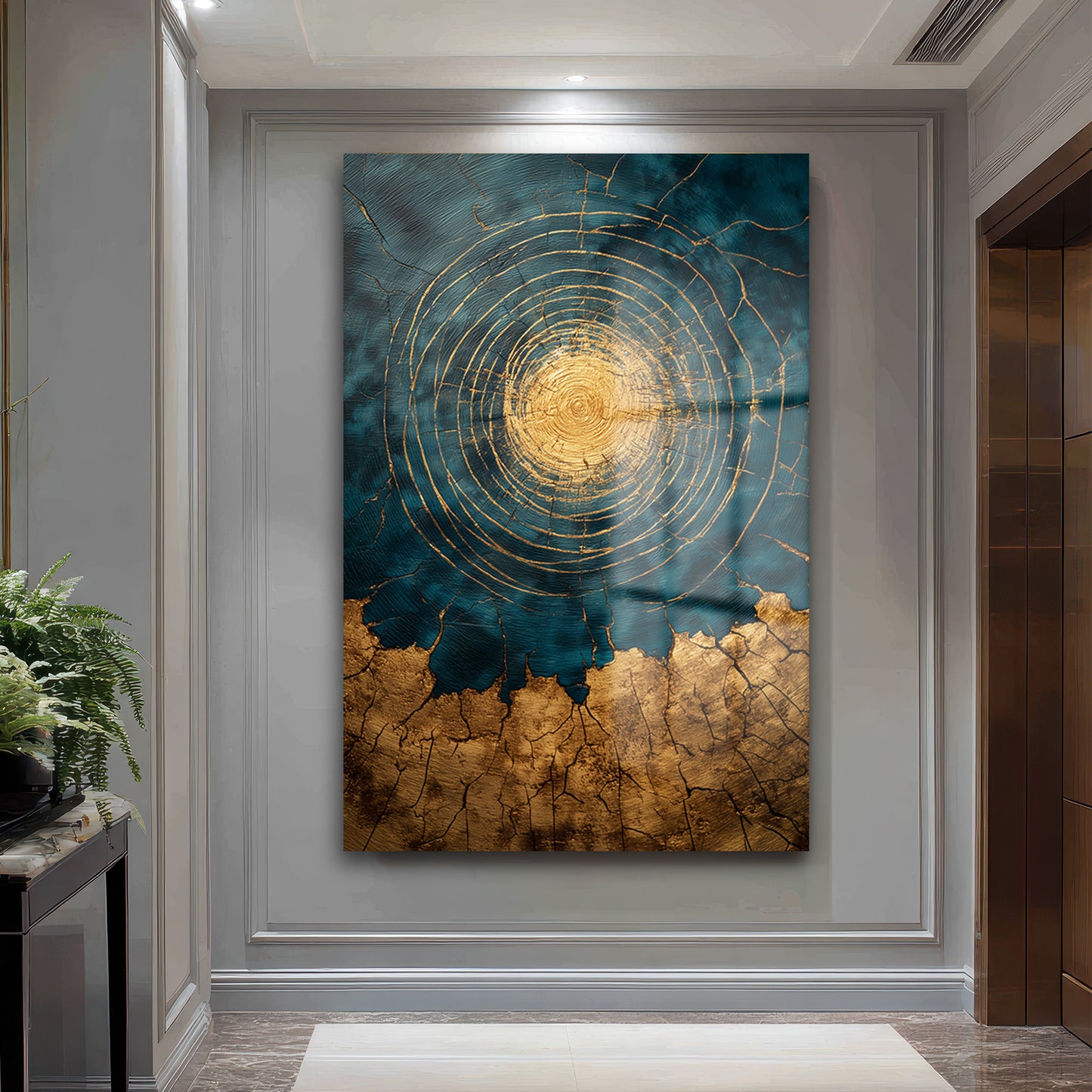 DEKORATİF DİKEY CAM TABLO - TT3453