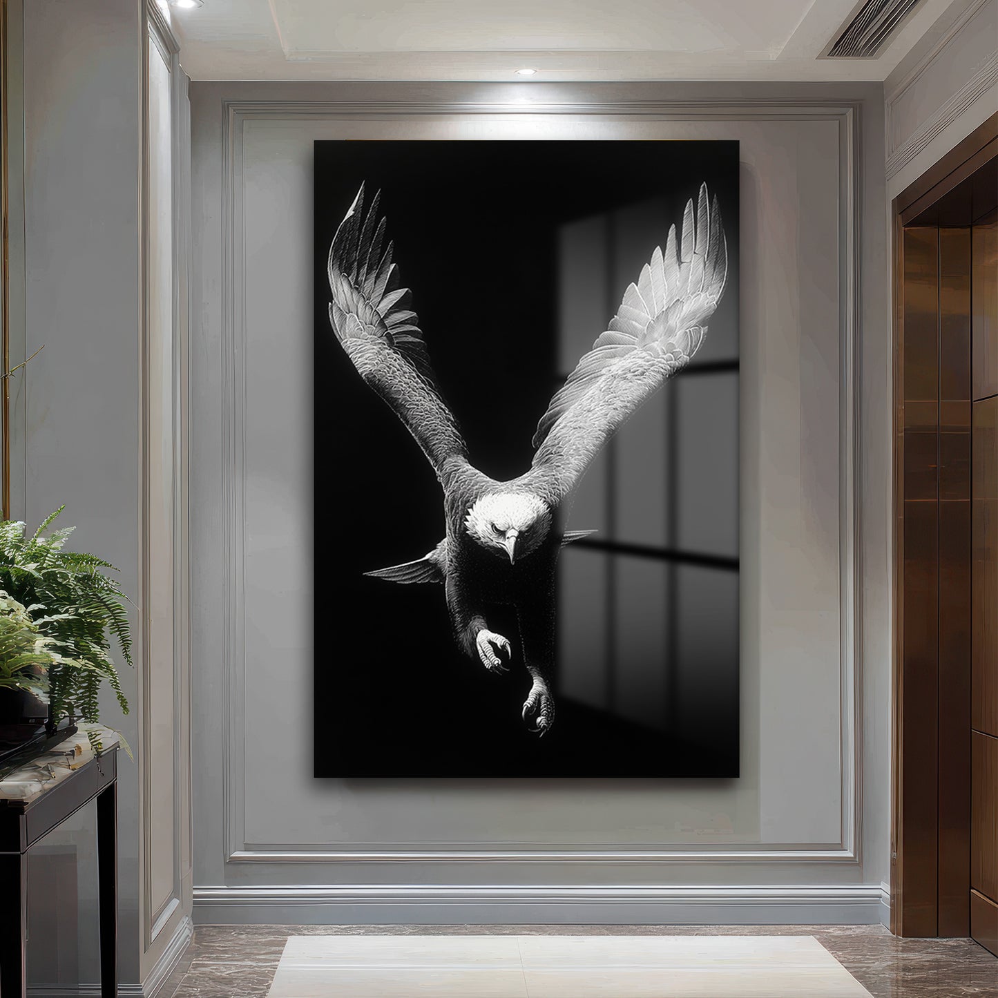 DEKORATİF DİKEY CAM TABLO - TT3387