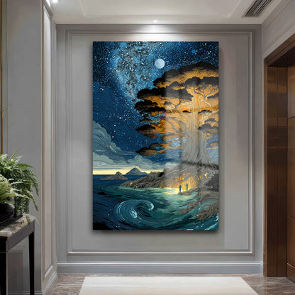 DEKORATİF DİKEY CAM TABLO - TT3456