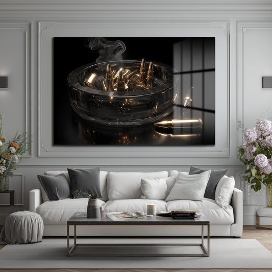 DEKORATİF YATAY CAM TABLO - TT3187