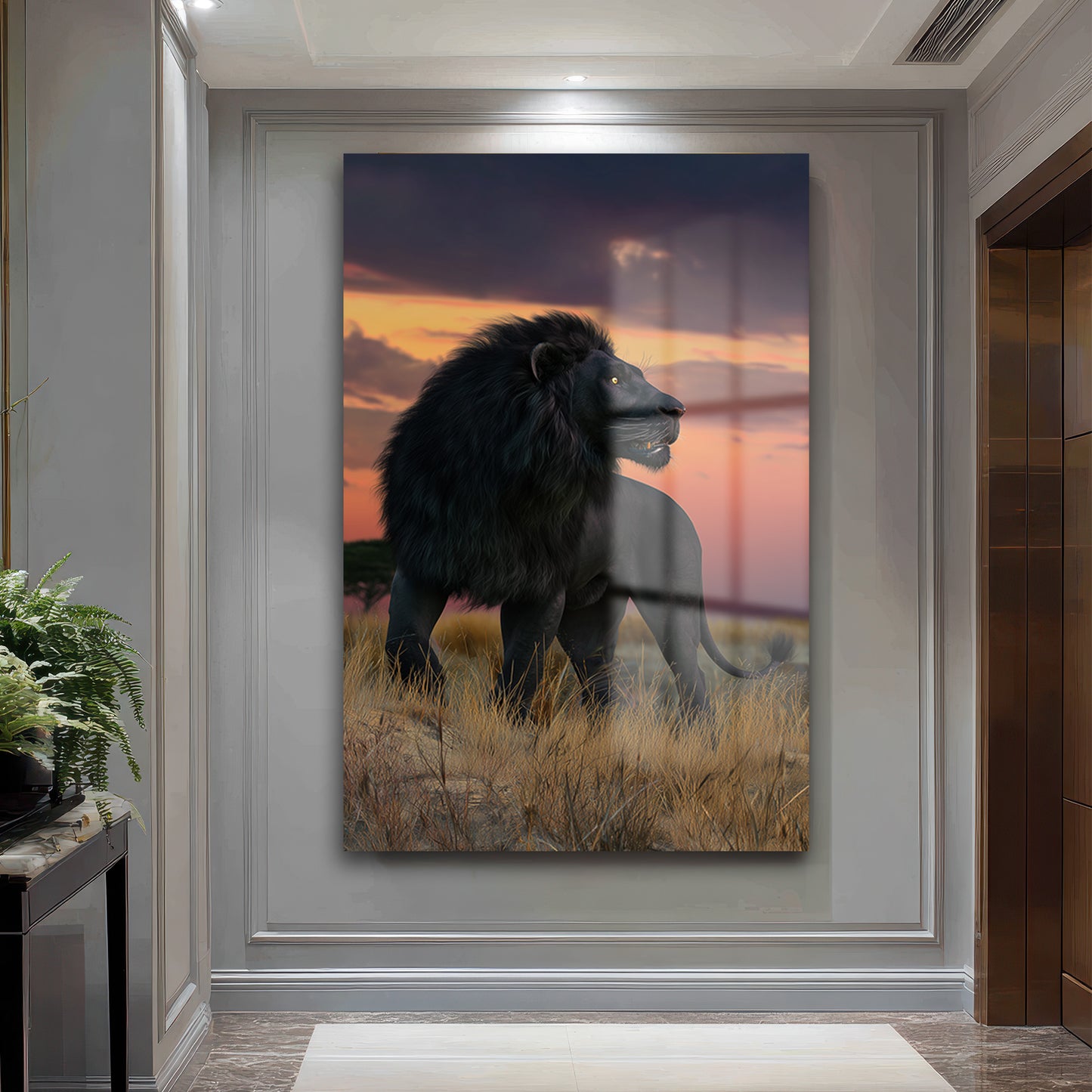 DEKORATİF DİKEY CAM TABLO - TT3457