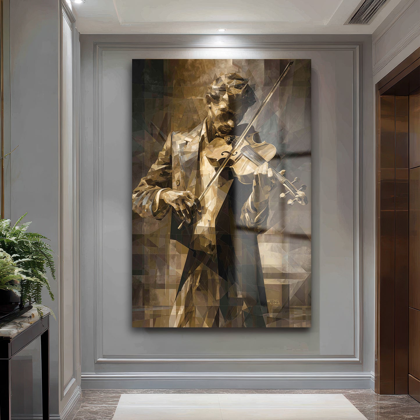 DEKORATİF DİKEY CAM TABLO - TT3458