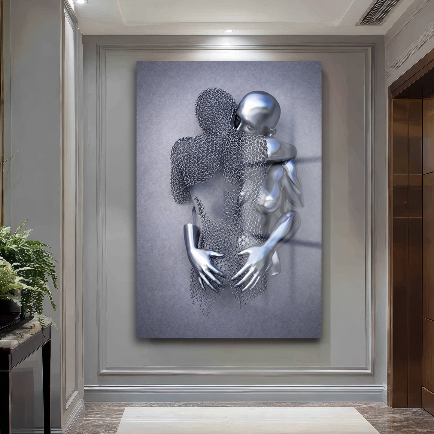 DEKORATİF DİKEY CAM TABLO - TT3390