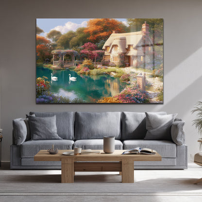 DEKORATİF YATAY CAM TABLO - TT3218