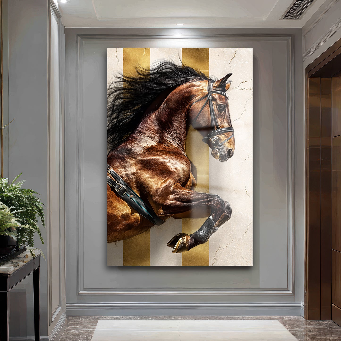 DEKORATİF DİKEY CAM TABLO - TT3460