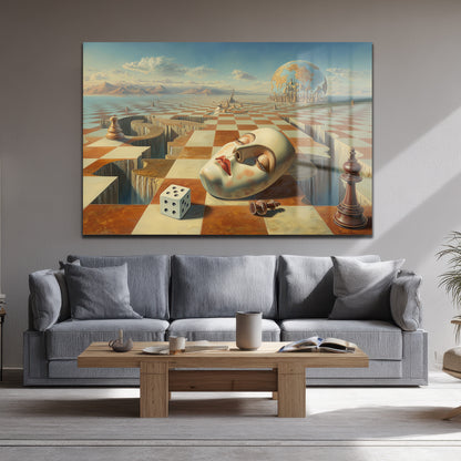 DEKORATİF YATAY CAM TABLO - TT3219