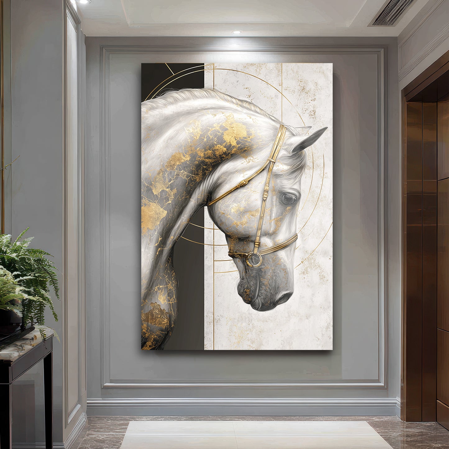 DEKORATİF DİKEY CAM TABLO - TT3462