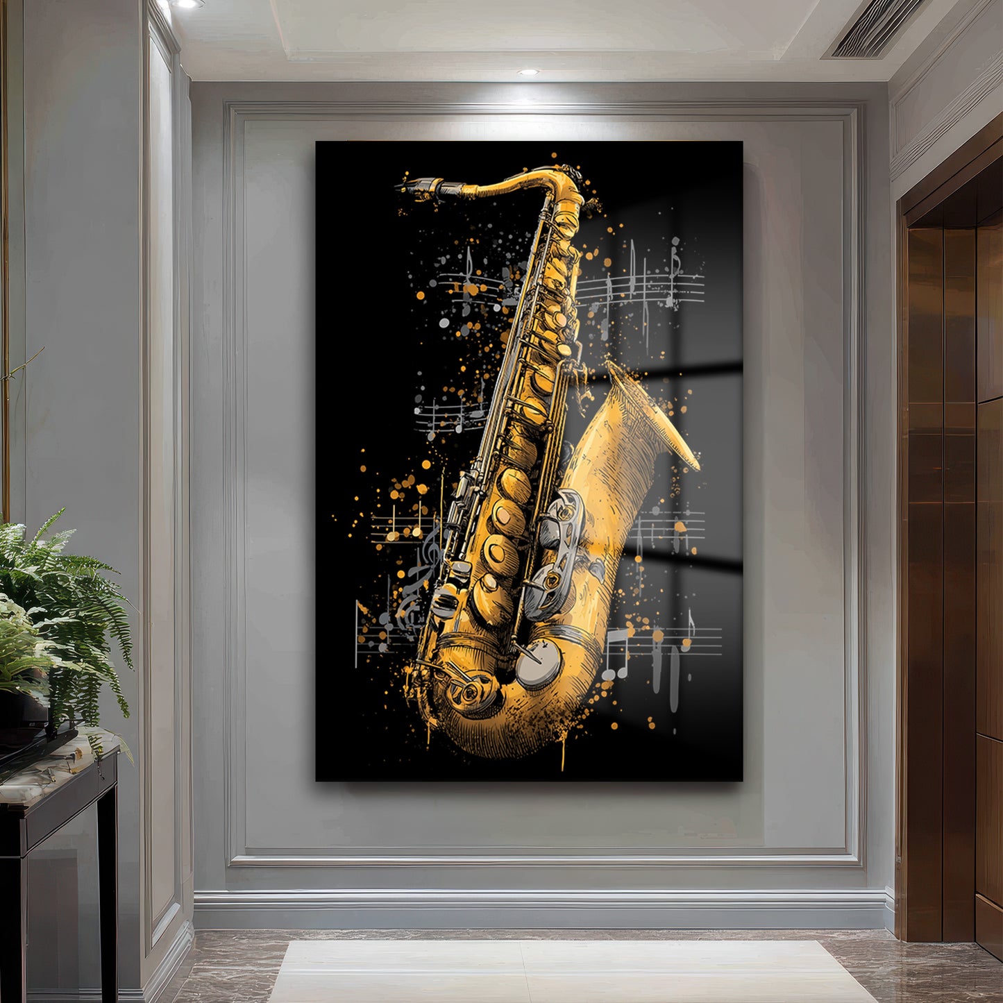 DEKORATİF DİKEY CAM TABLO - TT3463