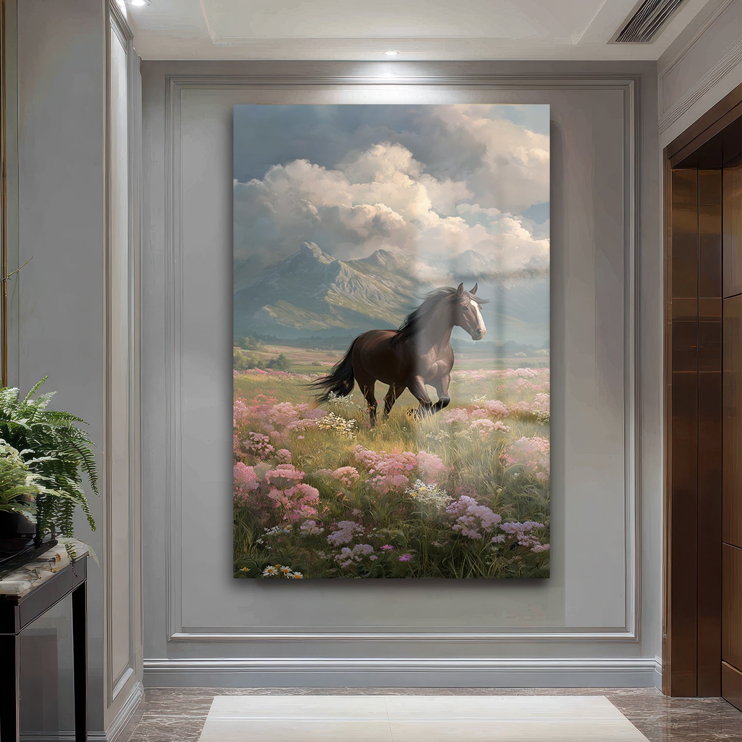 DEKORATİF DİKEY CAM TABLO - TT3464