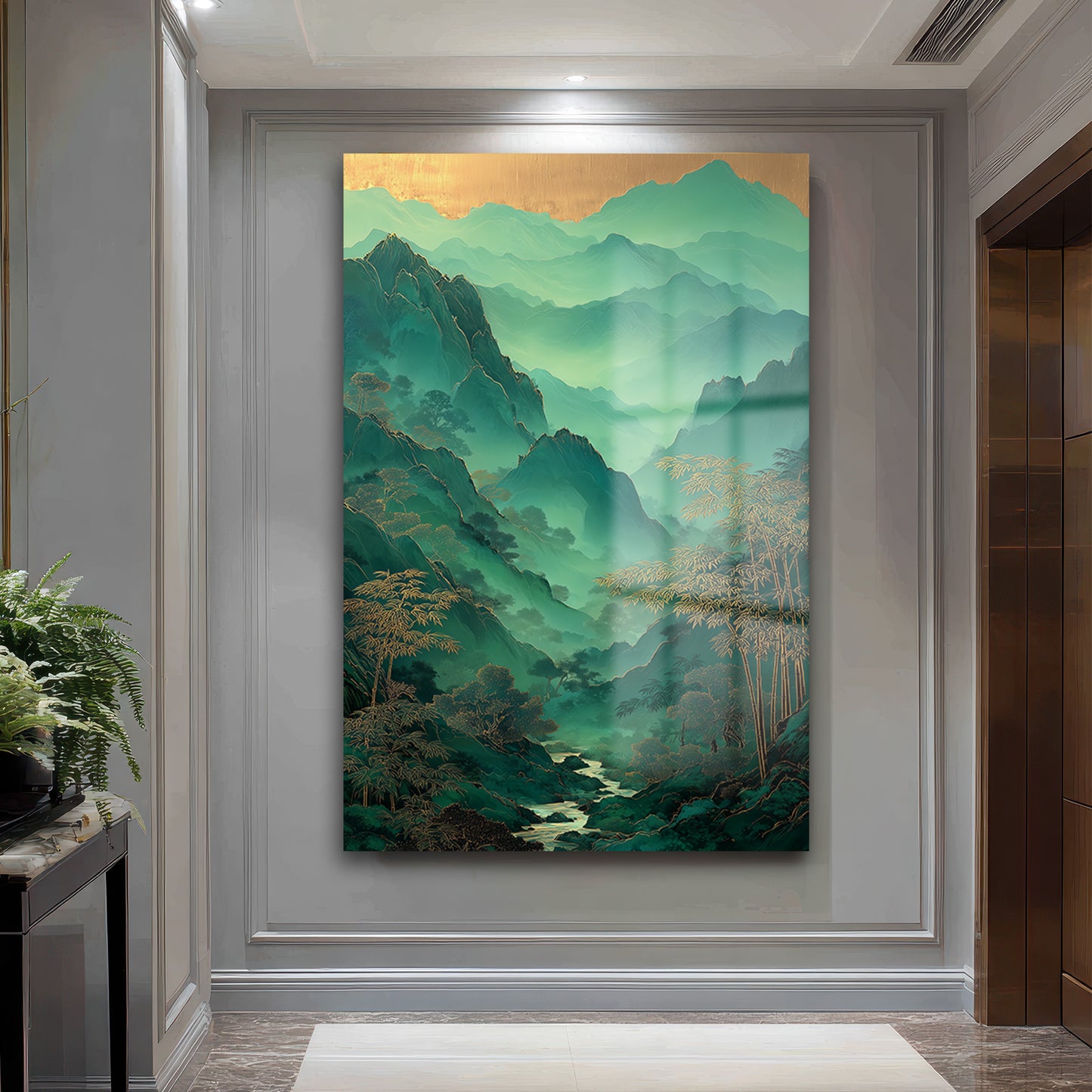 DEKORATİF DİKEY CAM TABLO - TT3470