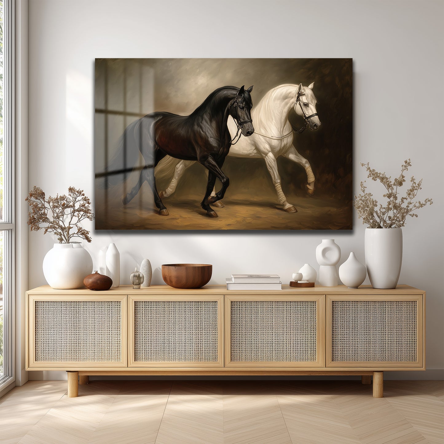 DEKORATİF YATAY CAM TABLO - TT3168