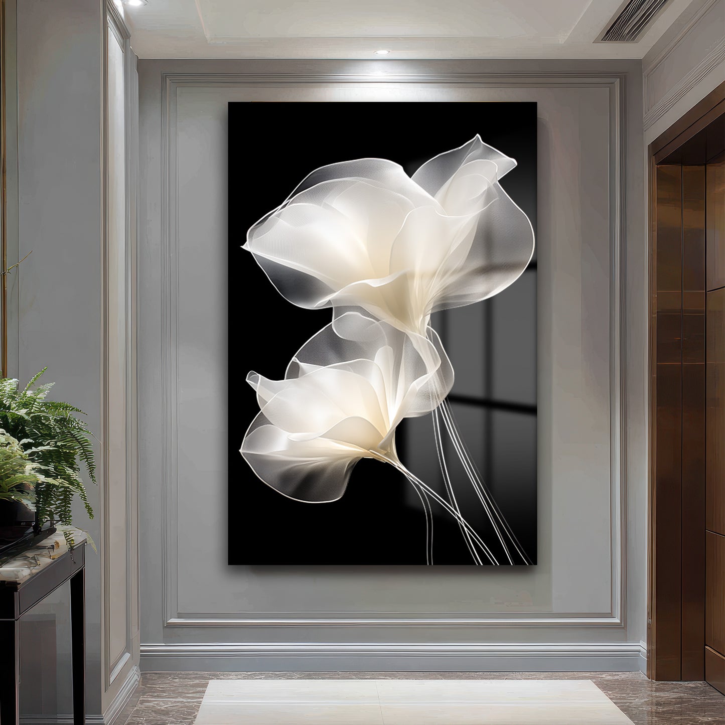 DEKORATİF DİKEY CAM TABLO - TT3407