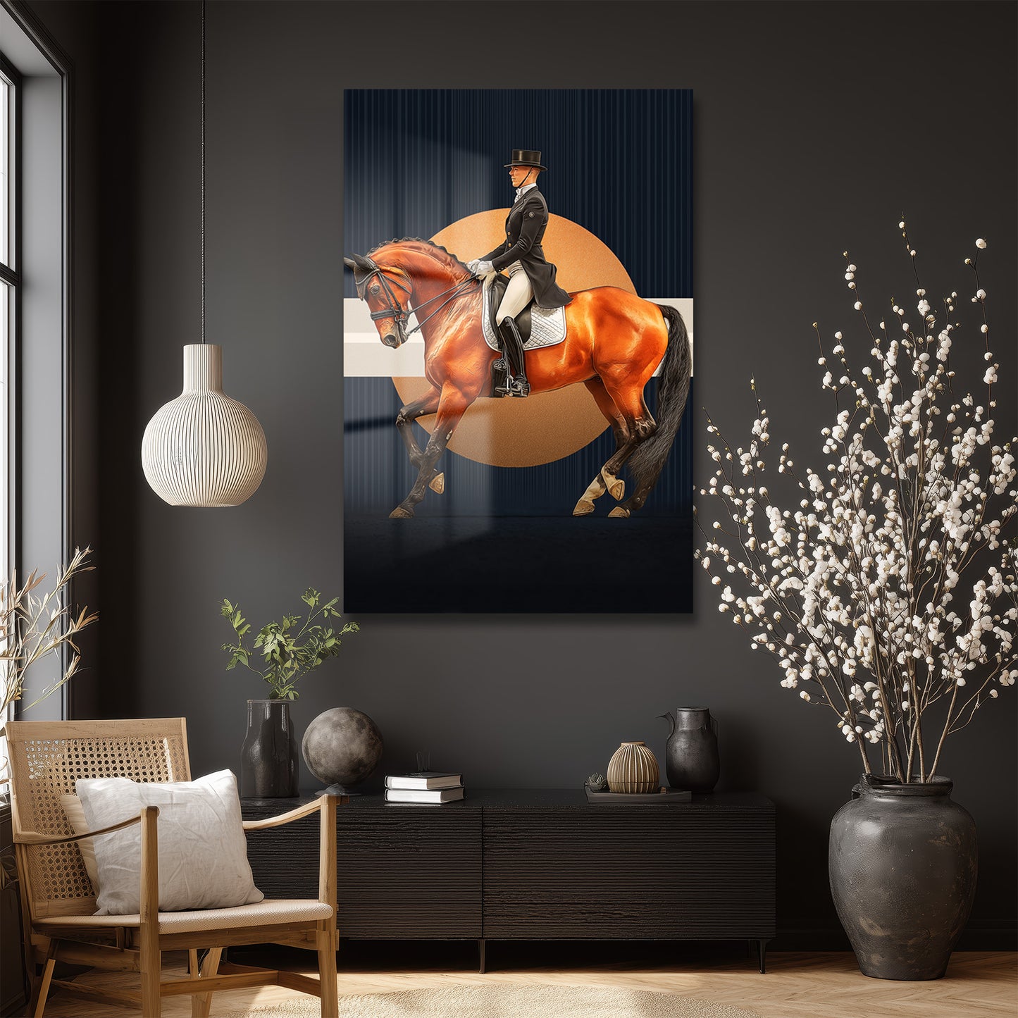 DEKORATİF DİKEY CAM TABLO - TT3452