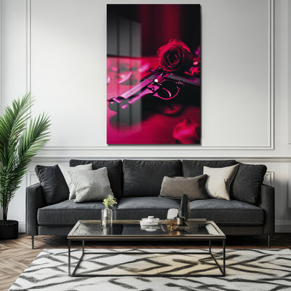 DEKORATİF DİKEY CAM TABLO - TT3326