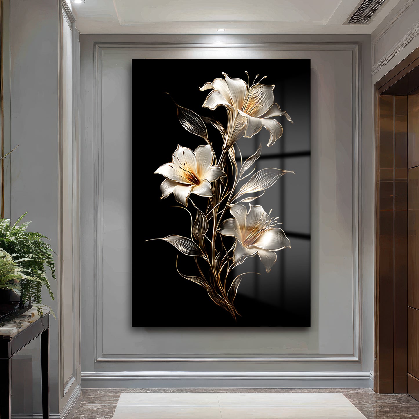 DEKORATİF DİKEY CAM TABLO - TT3410