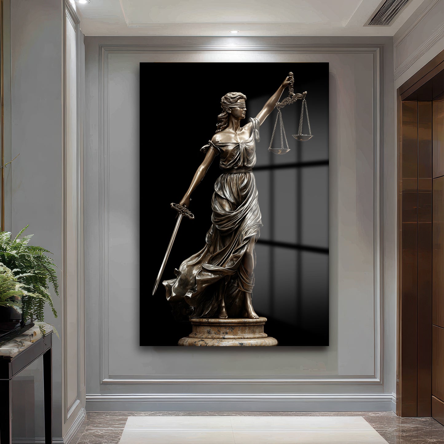 DEKORATİF DİKEY CAM TABLO - TT3479