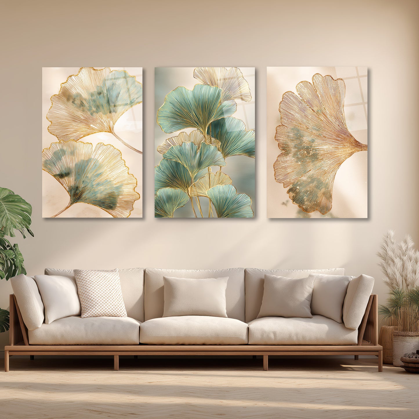 ÜÇLÜ DİKEY CAM TABLO SETİ - TT4149