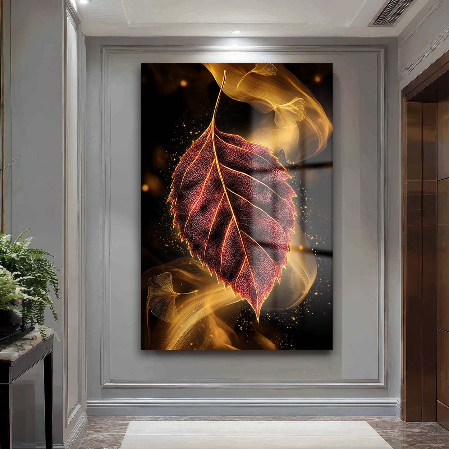 DEKORATİF DİKEY CAM TABLO - TT3413