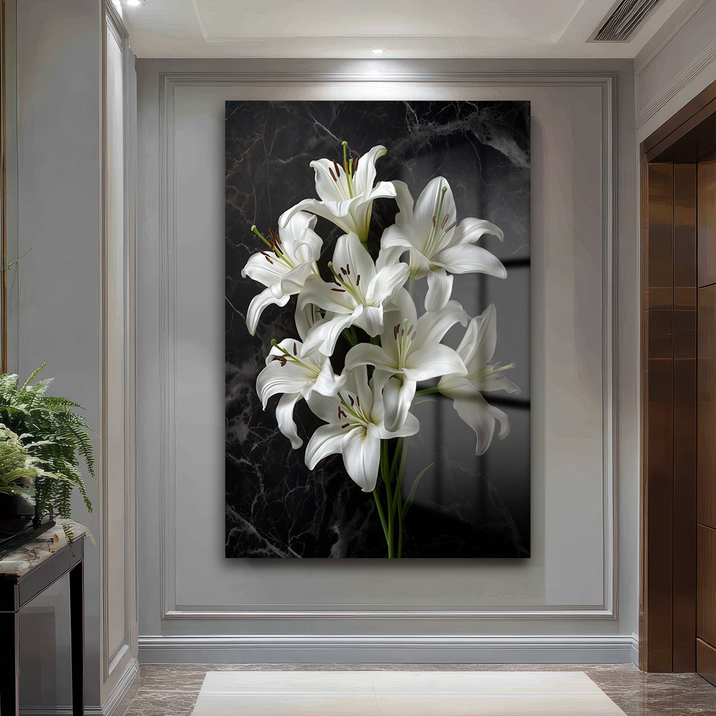 DEKORATİF DİKEY CAM TABLO - TT3482