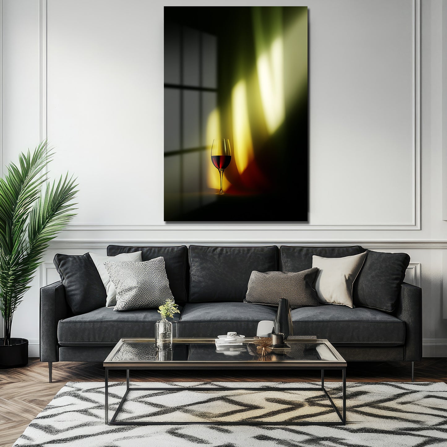 DEKORATİF DİKEY CAM TABLO - TT3330