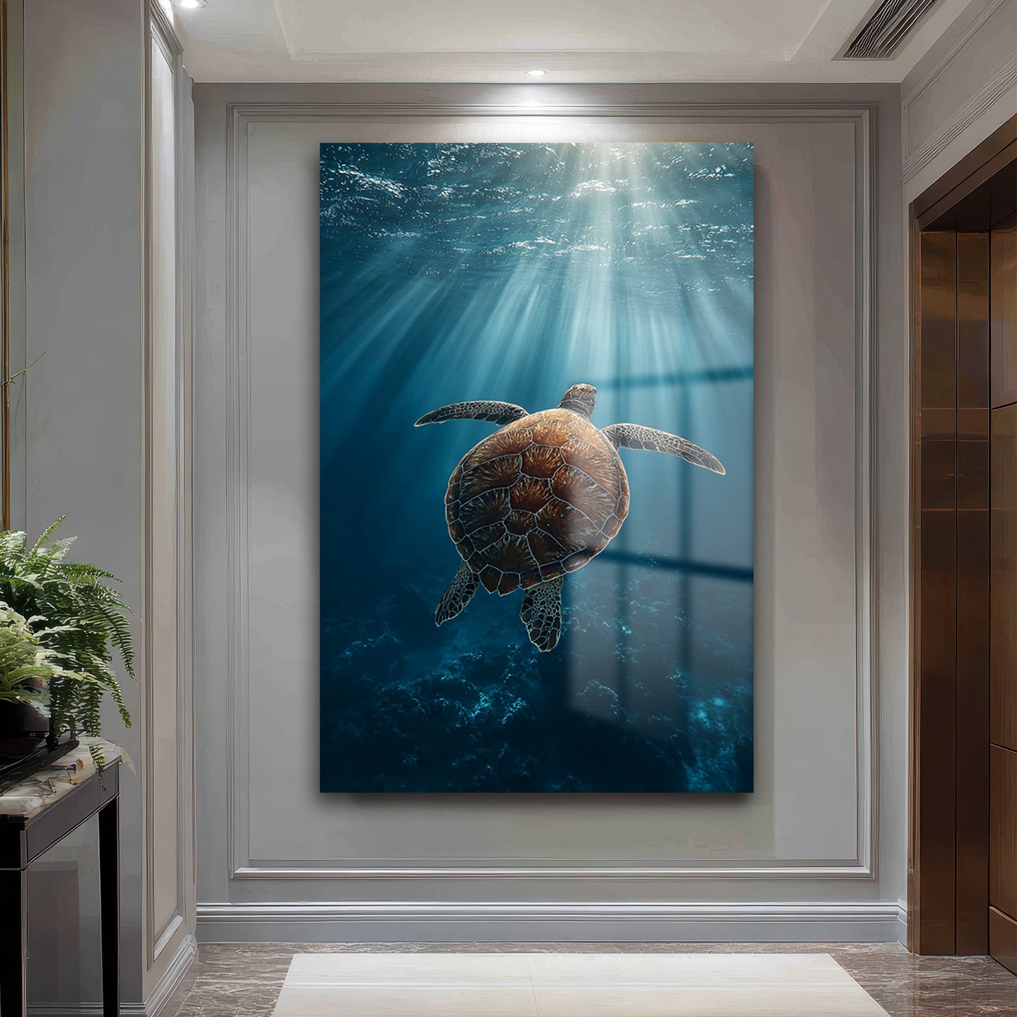 DEKORATİF DİKEY CAM TABLO - TT3483