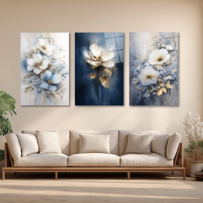 ÜÇLÜ DİKEY CAM TABLO SETİ - TT4152