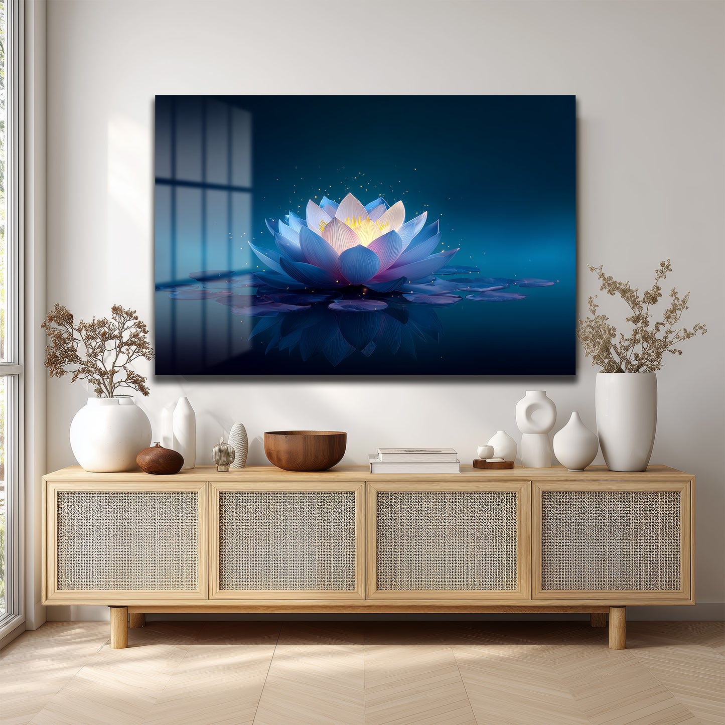 DEKORATİF YATAY CAM TABLO - TT3177