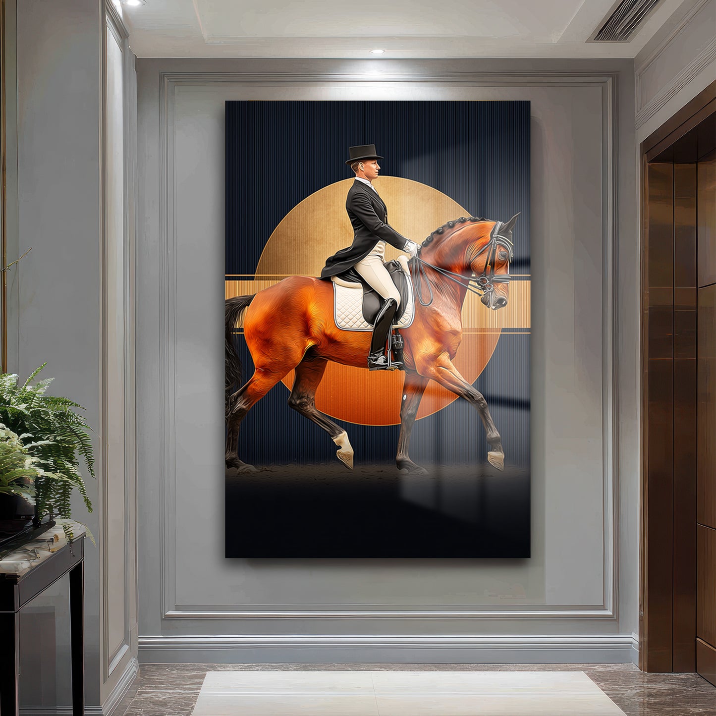 DEKORATİF DİKEY CAM TABLO - TT3416