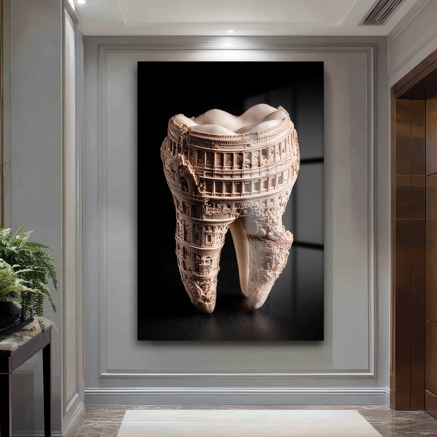 DEKORATİF DİKEY CAM TABLO - TT3417