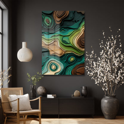 DEKORATİF DİKEY CAM TABLO - TT3381