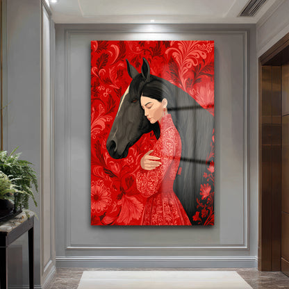 DEKORATİF DİKEY CAM TABLO - TT3487