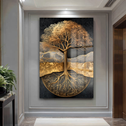 DEKORATİF DİKEY CAM TABLO - TT3489