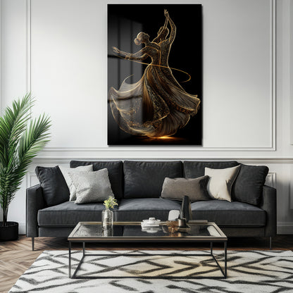 DEKORATİF DİKEY CAM TABLO - TT3337