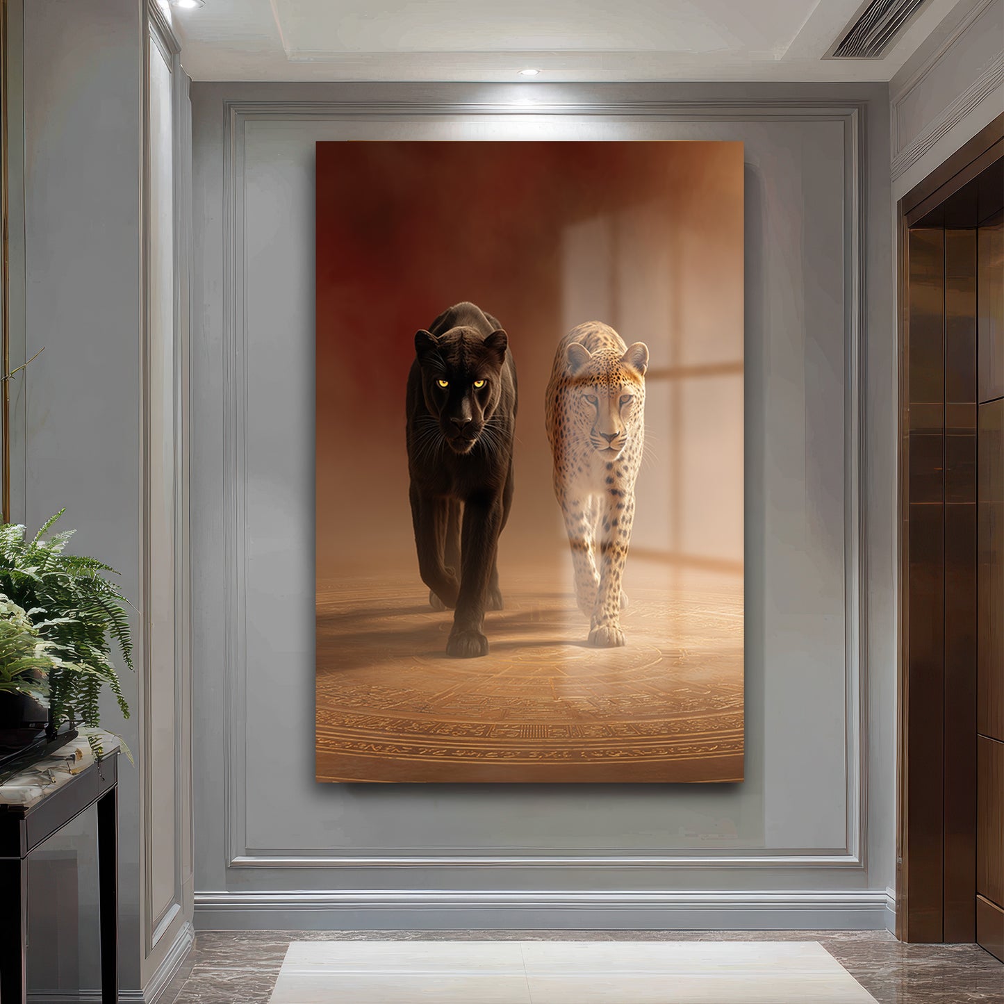 DEKORATİF DİKEY CAM TABLO - TT3490